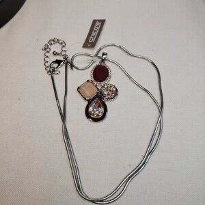 Chico’s Winter Stone Mix Multi-stone Pendant Necklace NWT